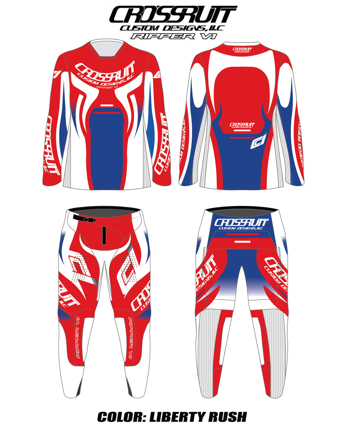 CROSSRUTT RACEWEAR DIV // Ripper V1 // YOUTH (all Colors)